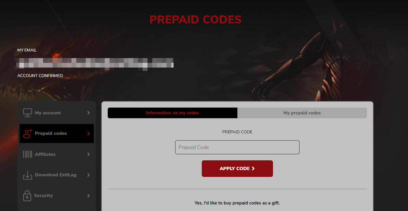 ExitLag Global redeem guide