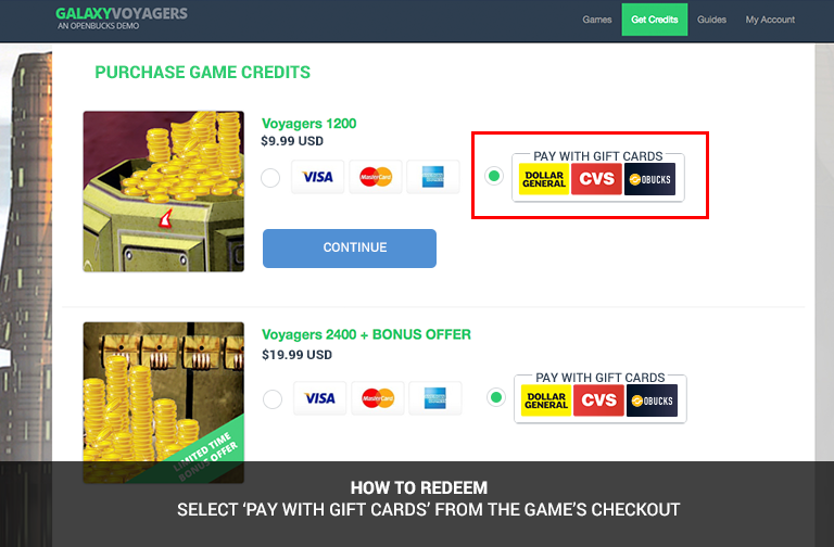 OPENBUCKS CARD (GLOBAL) Online